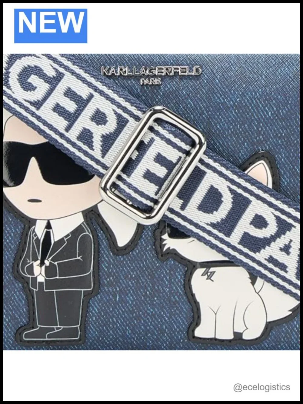 Karl Lagerfeld Maybelle Choupette Crossbody Bag PVC PU Leather